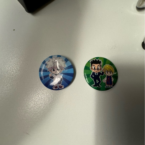 Hunter x Hunter, Killua Zoldyck, Kurapika, and Leorio Anime Character Pins - Picture 2 of 4